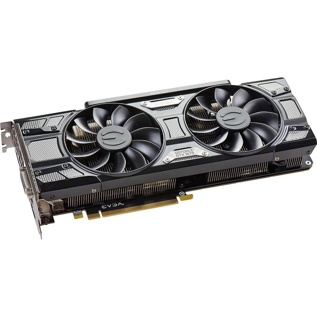 EVGA GeForce GTX 1070 SC GAMING ACX 3.0 Black Edition (08G-P4-5173-KR)  купить в интернет-магазине: цены на видеокарта GeForce GTX 1070 SC GAMING  ACX 3.0 Black Edition (08G-P4-5173-KR) - отзывы и обзоры, фото