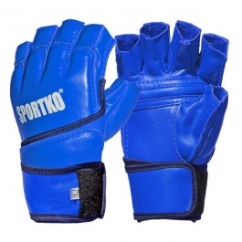 Sportko Перчатки с открытыми пальцами кожа (ПК-4)