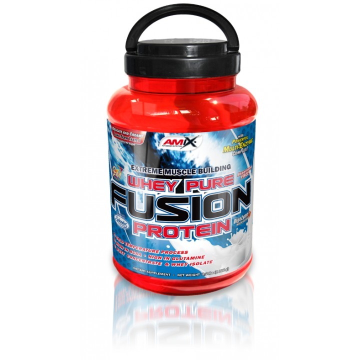 Amix Whey Pure Fusion pwd. 1000 g /40 servings/ Strawberry - зображення 1