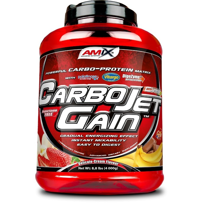Amix CarboJet Gain pwd. 4000 g /80 servings/ Vanilla - зображення 1