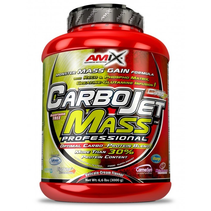 Amix CarboJet Mass Professional pwd. 3000 g /30 servings/ Vanilla - зображення 1