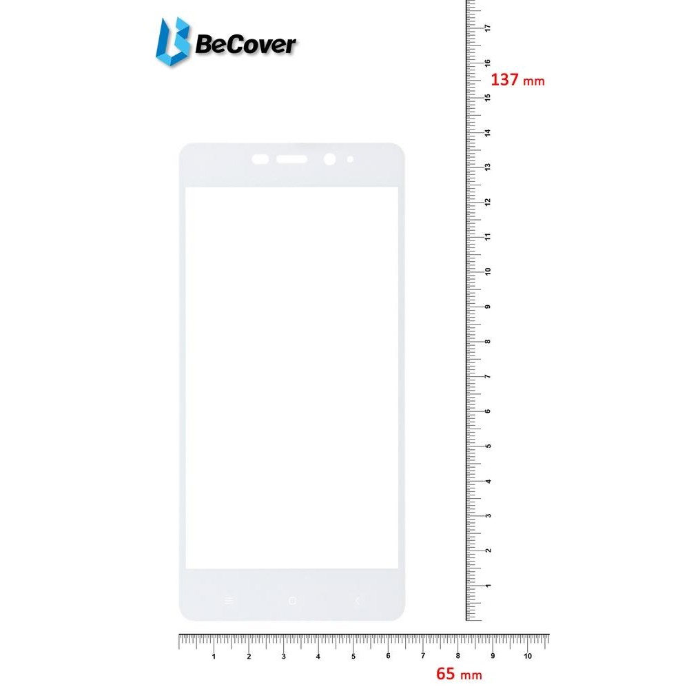 BeCover Защитное стекло для Xiaomi Redmi 4 Prime White (701034) - зображення 1