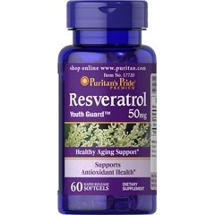 Puritan's Pride Resveratrol 50 mg 60 caps