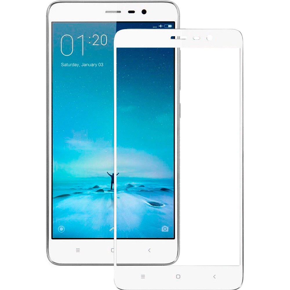 TOTO 2.5D Full Cover Tempered Glass Xiaomi Redmi note 3 White - зображення 1