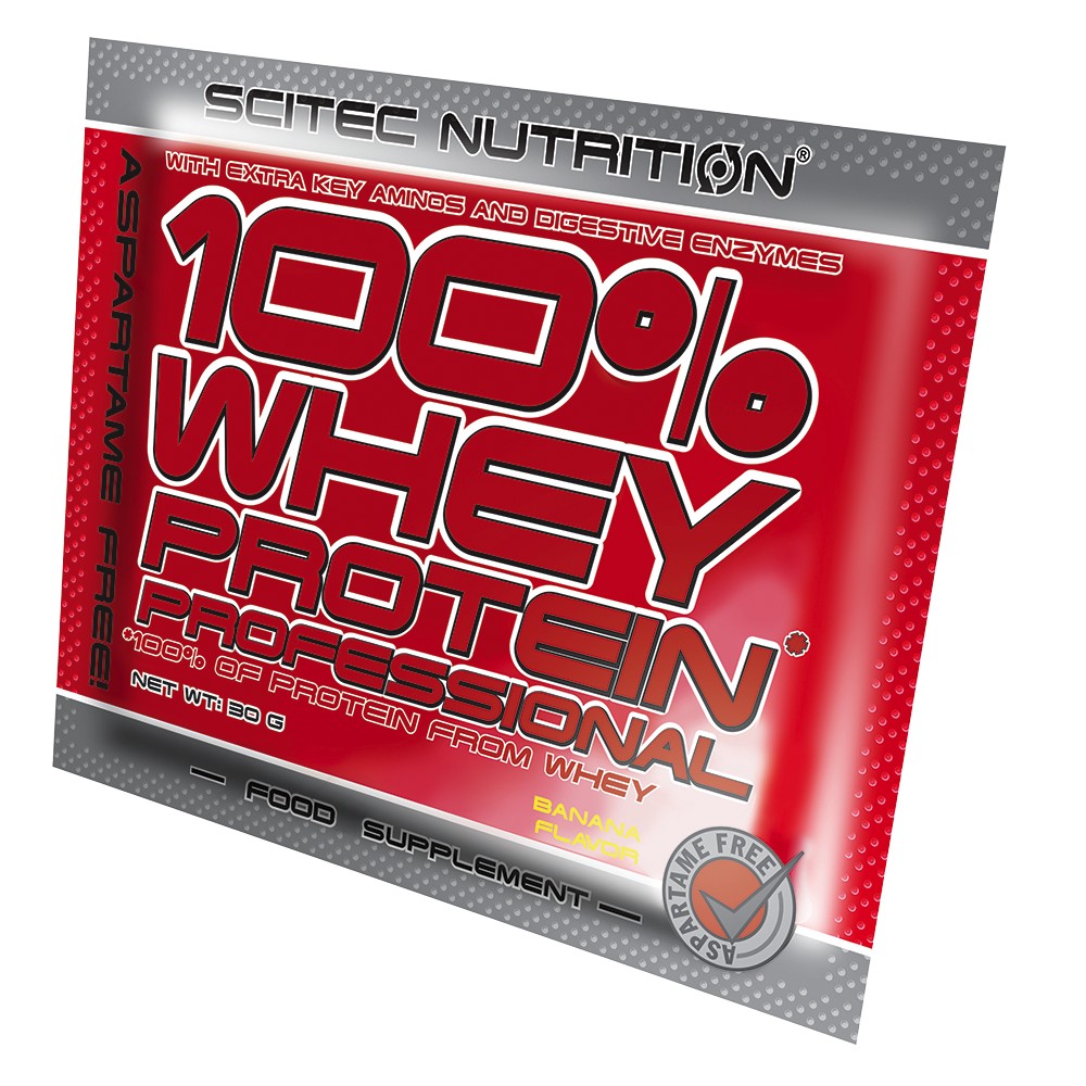 Scitec Nutrition 100% Whey Protein Professional 30 g /sample/ Banana - зображення 1