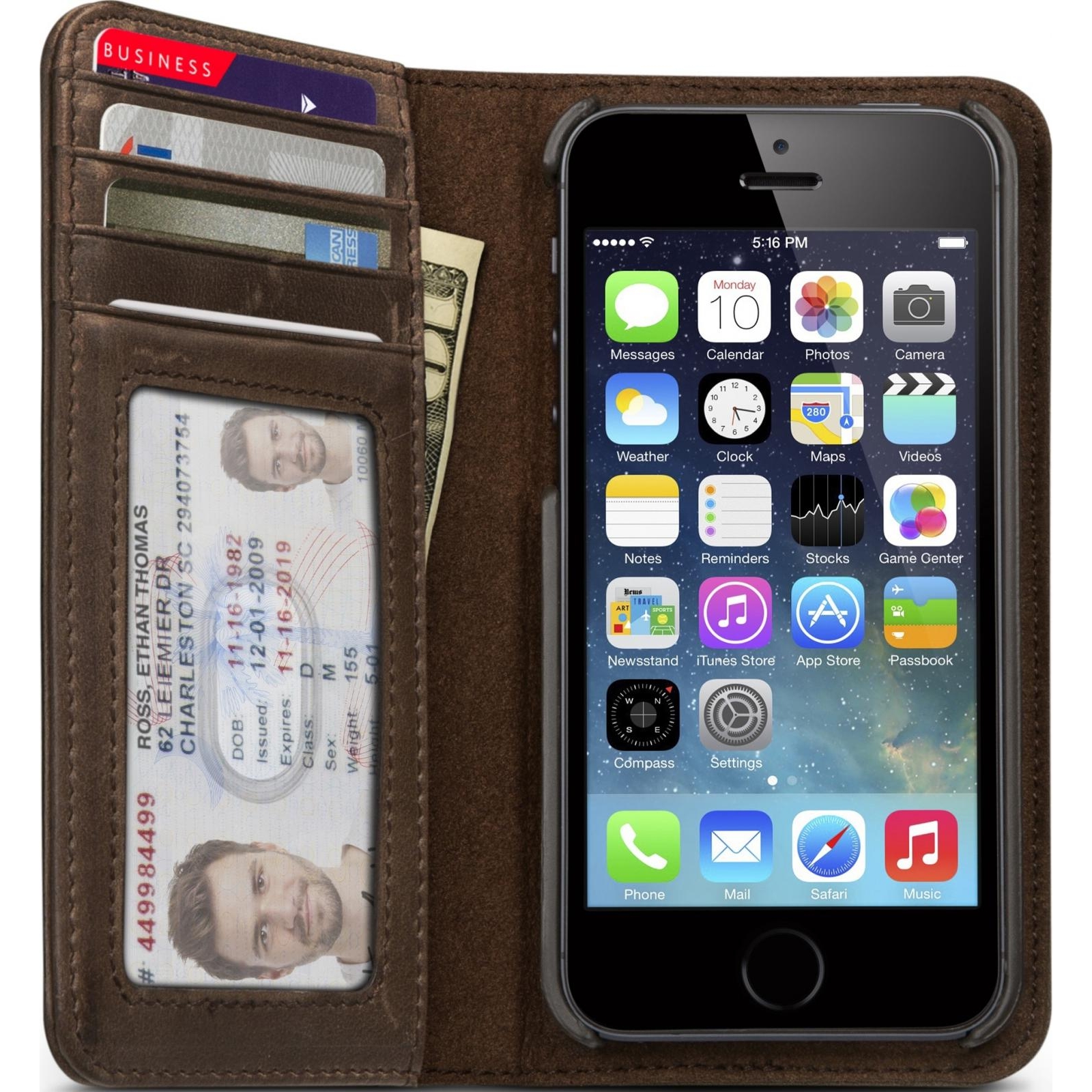 Twelve South BookBook Vintage Brown for iPhone 5/5S (TWS-12-1232) - зображення 1