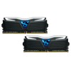 Geil 16 GB (2x8GB) DDR4 2400 MHz Super Luce Stealth Black with White LED (GLW416GB2400C16DC) - зображення 1