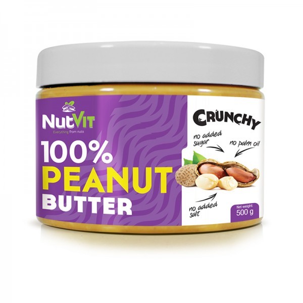 OstroVit NutVit 100% Peanut Butter 500 g - зображення 1