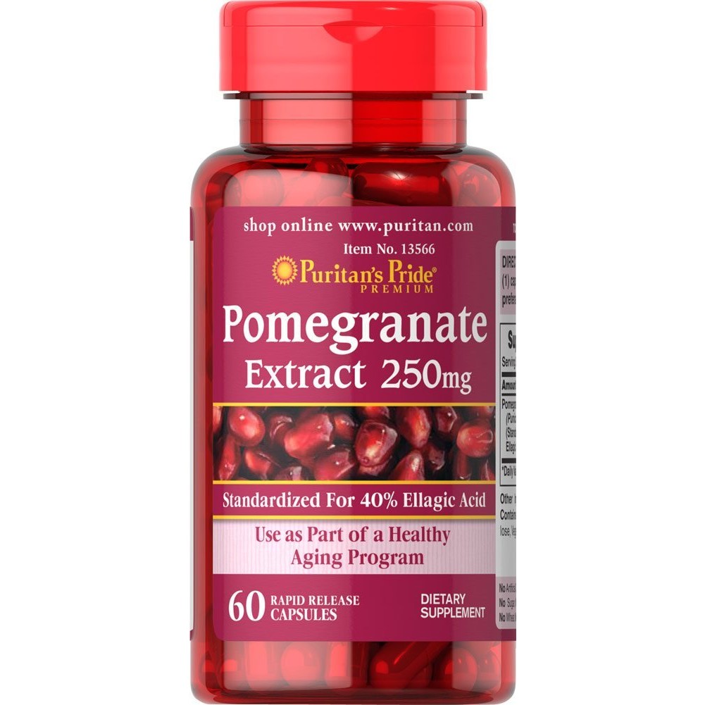 Puritan's Pride Pomegranate Extract 250 mg 60 caps - зображення 1