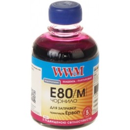   WWM Чернила для Epson L1800/ 800/ 810/ 850 200г Magenta Водорастворимые (E80/M)