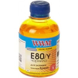 WWM Чернила для Epson L1800/ 800/ 810/ 850 200г Yellow Водорастворимые (E80/Y)