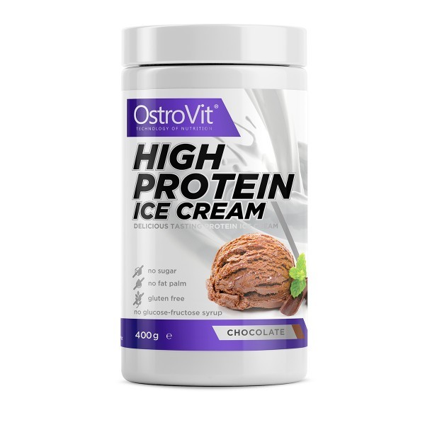 OstroVit High Protein Ice Cream 400 g /8 servings/ Chocolate - зображення 1