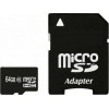 Карта пам'яті Exceleram 64 GB microSDXC class 10 UHS-I + SD Adapter MSD6410A