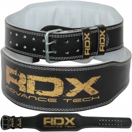 RDX Leather Weight Lifting 4" Training Belt (PTG/20405)