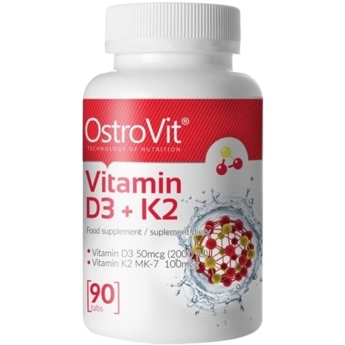 OstroVit Vitamin D3 + K2 90 tabs - зображення 1