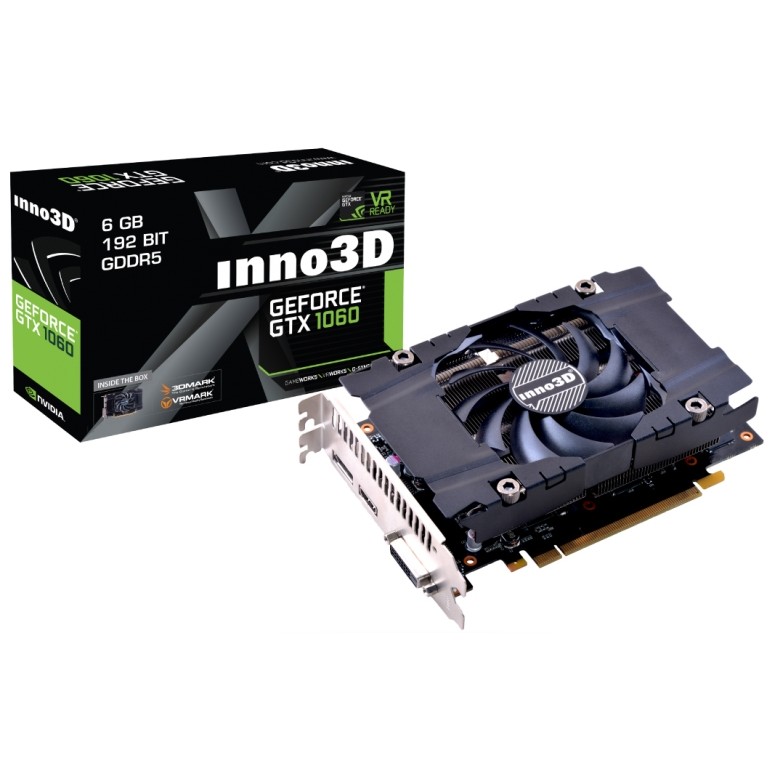 INNO3D GeForce GTX 1060 6GB Compact (N1060-4DDN-N5GM) - зображення 1