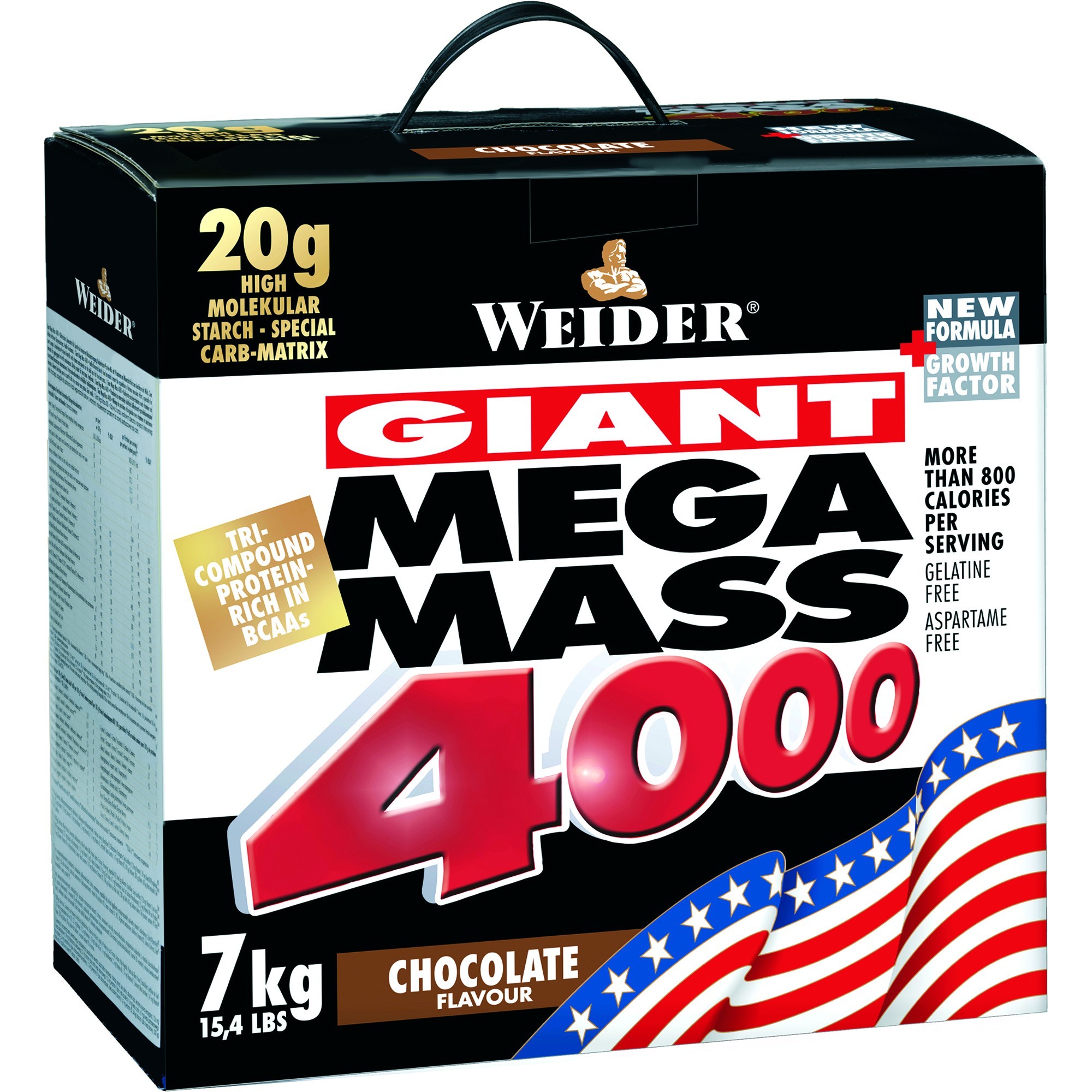 Weider Giant Mega Mass 4000 7000 g /47 servings/ Chocolate - зображення 1