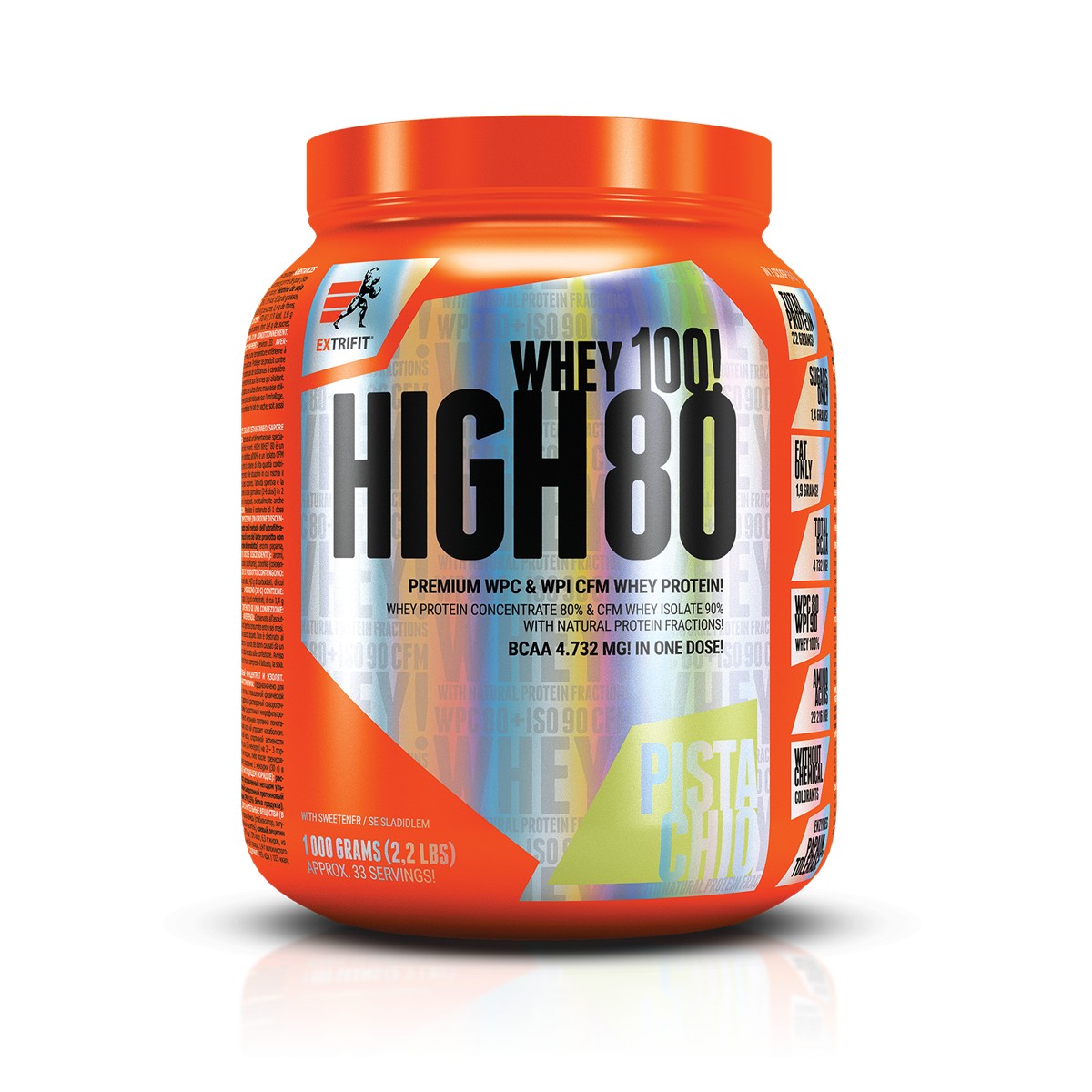 Extrifit High Whey 80 1000 g /33 servings/ Pistachio - зображення 1