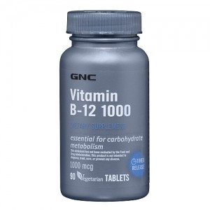 GNC Vitamin B-12 1000 90 tabs - зображення 1