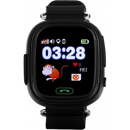 UWatch Q90 Kid smart watch Black - зображення 1