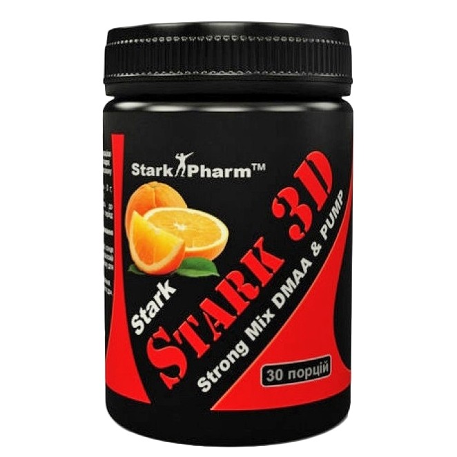 Stark Pharm Stark 3D Strong Mix DMAA & PUMP 150 g /30 servings/ Orange - зображення 1