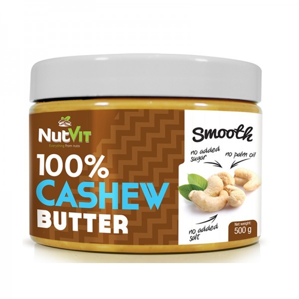 OstroVit NutVit 100% Cashew Butter 500 g /20 servings/ Smooth - зображення 1