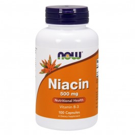 Now Niacin 500 mg Capsules 100 caps