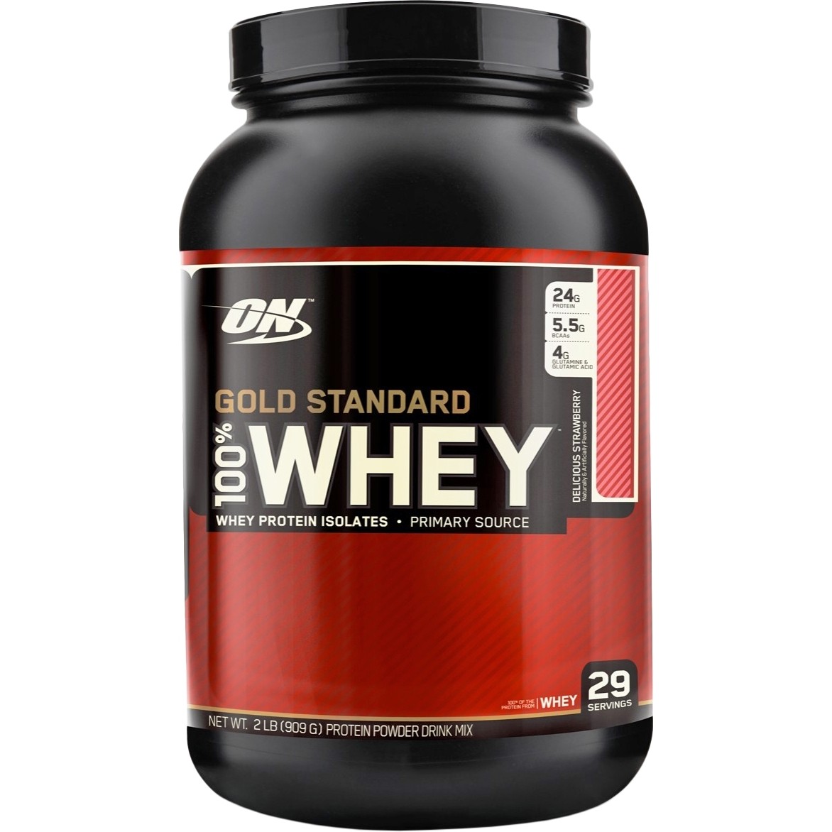 Optimum Nutrition 100% Whey Gold Standard 909 g /29 servings/ Strawberry Banana - зображення 1