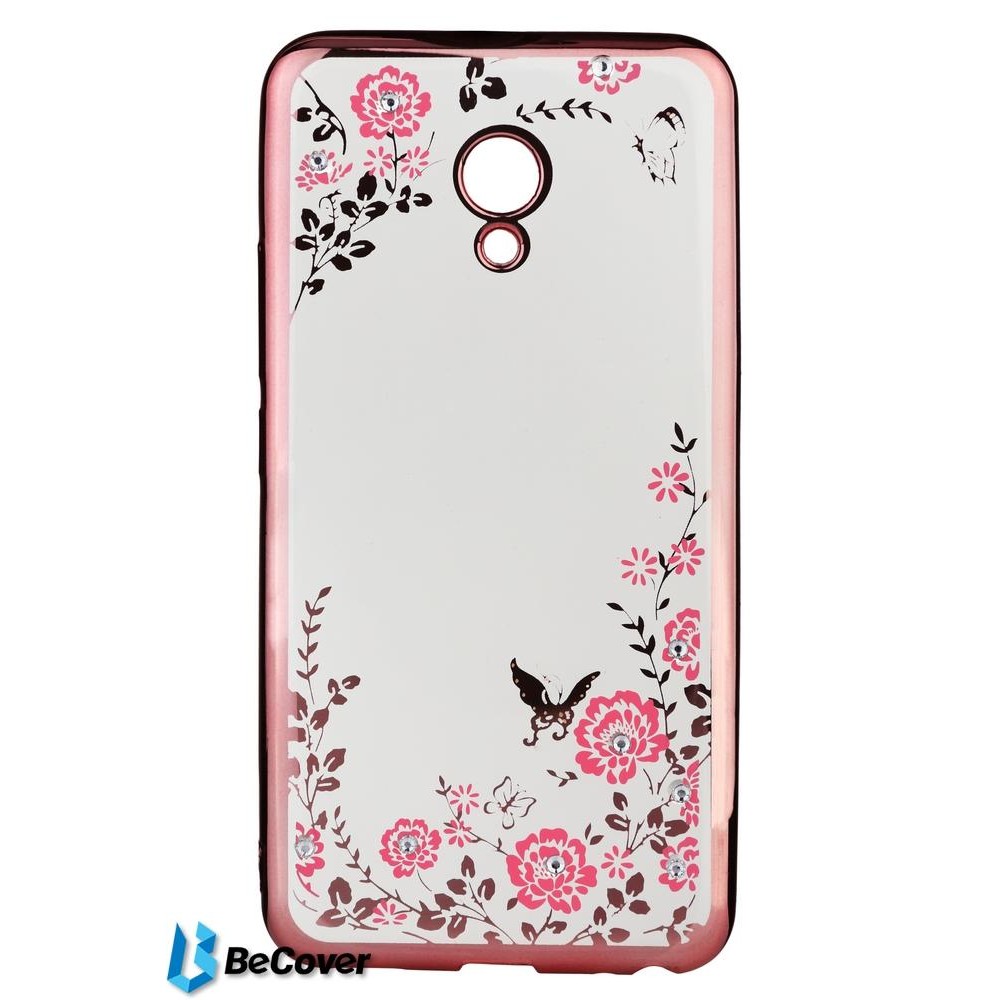 BeCover Flowers Series for Meizu M5 Pink (701302) - зображення 1