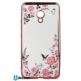 BeCover Flowers Series for Meizu M5s Pink (701304)