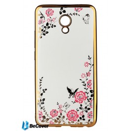 BeCover Flowers Series for Meizu M5 Note Gold (701305)