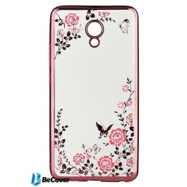 BeCover Flowers Series for Meizu M5 Note Pink (701306)