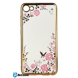 BeCover Flowers Series for Meizu U10 Gold (701309)
