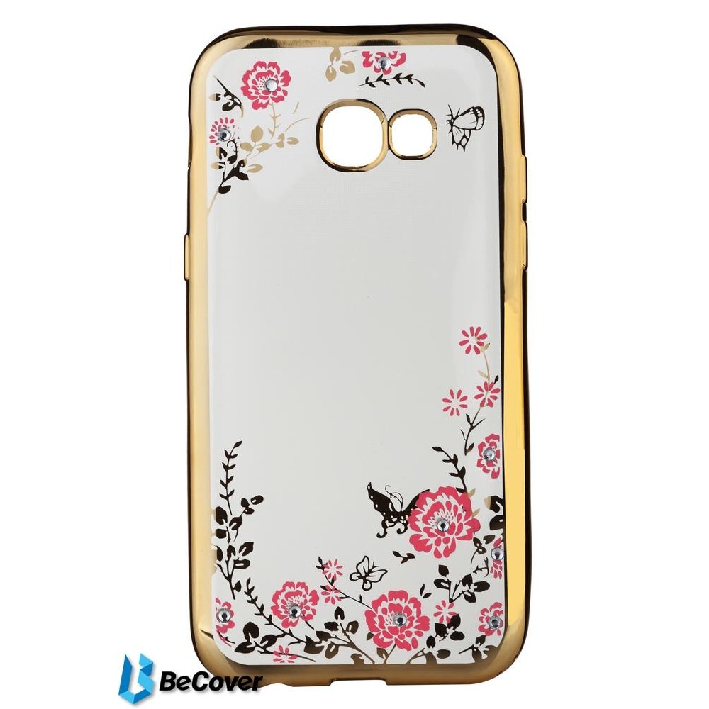 BeCover Flowers Series for Samsung A520 2017 Gold (701315) - зображення 1