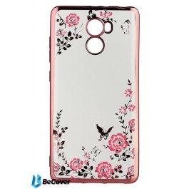 BeCover Flowers Series for Xiaomi Redmi 4 Pink (701318)