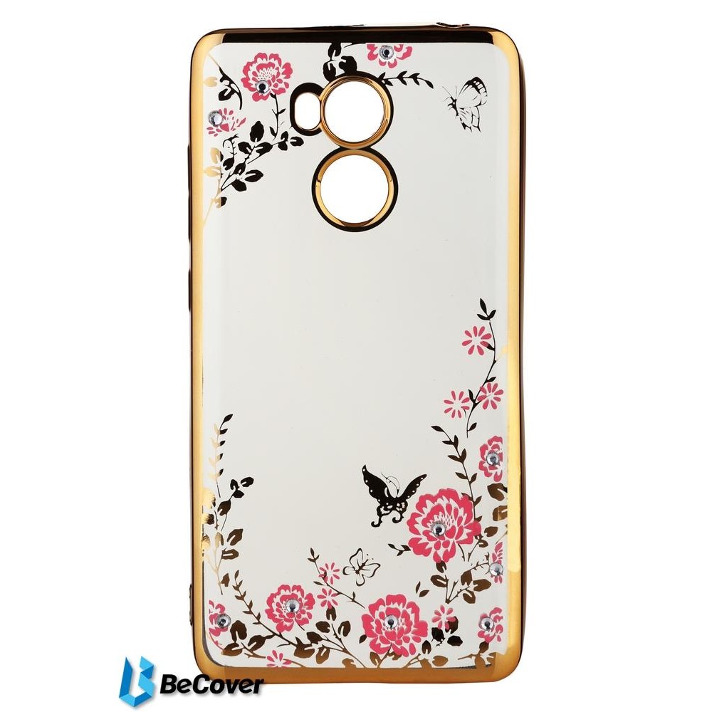 BeCover Flowers Series for Xiaomi Redmi 4 Prime Gold (701319) - зображення 1