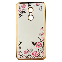 BeCover Flowers Series for Xiaomi Redmi 4X Gold (701323)