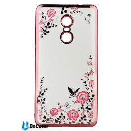 BeCover Flowers Series for Xiaomi Redmi Note 4X Pink (701326)