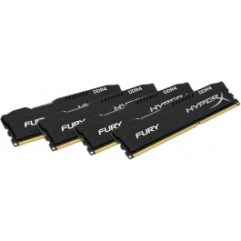 HyperX 32 GB (4x8GB) DDR4 2666 MHz Fury Black (HX426C16FB2K4/32)