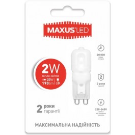 MAXUS 1-LED-201 (G9 2W 3000K 220V)