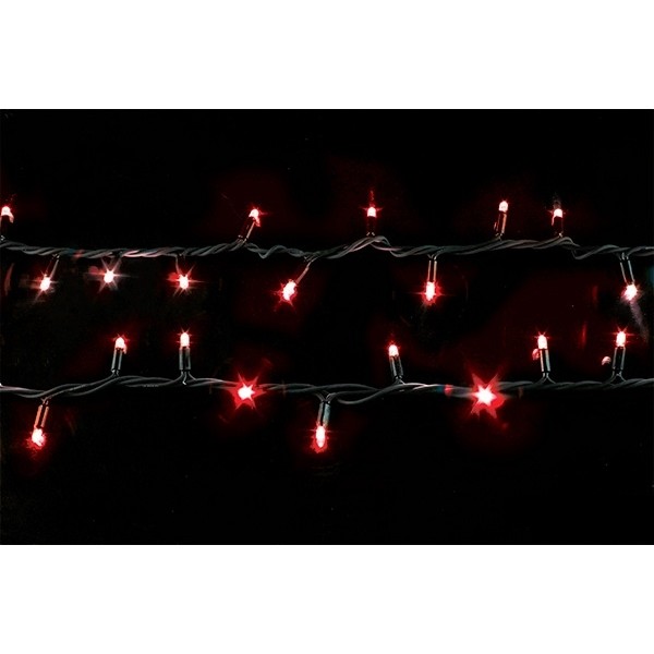 DeLux String 200 LED 10m красный/черный IP44 (90009100) - зображення 1