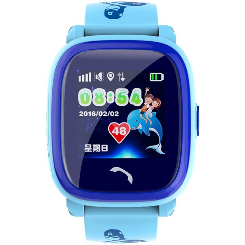 UWatch DF25 Kids waterproof smart watch Blue - зображення 1