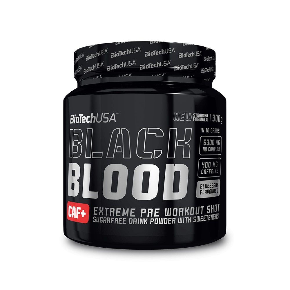 BiotechUSA Black Blood CAF+ 300 g /30 servings/ Blue Grape - зображення 1