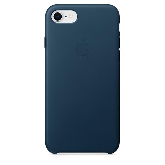 Apple iPhone 8 / 7 Leather Case - Cosmos Blue (MQHF2) - зображення 1