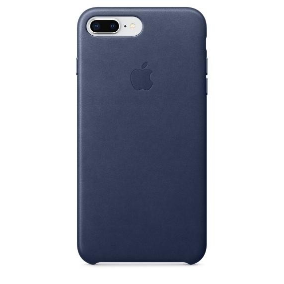 Apple iPhone 8 Plus / 7 Plus Leather Case - Midnight Blue (MQHL2) - зображення 1
