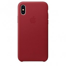   Apple iPhone X Leather Case - PRODUCT RED (MQTE2)