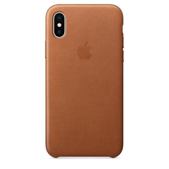 Apple iPhone X Leather Case - Saddle Brown (MQTA2) - зображення 1