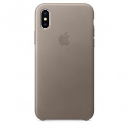   Apple iPhone X Leather Case - Taupe (MQT92)