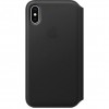 Apple iPhone X Leather Folio - Black (MQRV2) - зображення 1