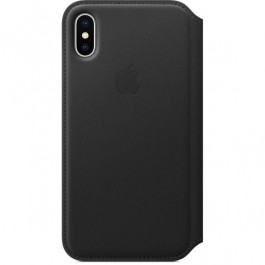 Apple iPhone X Leather Folio - Black (MQRV2)